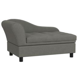 Pet Sofa Dog Sofa for Small Dogs with Storage, Gray (Option: Gray-740x485x165 mm)